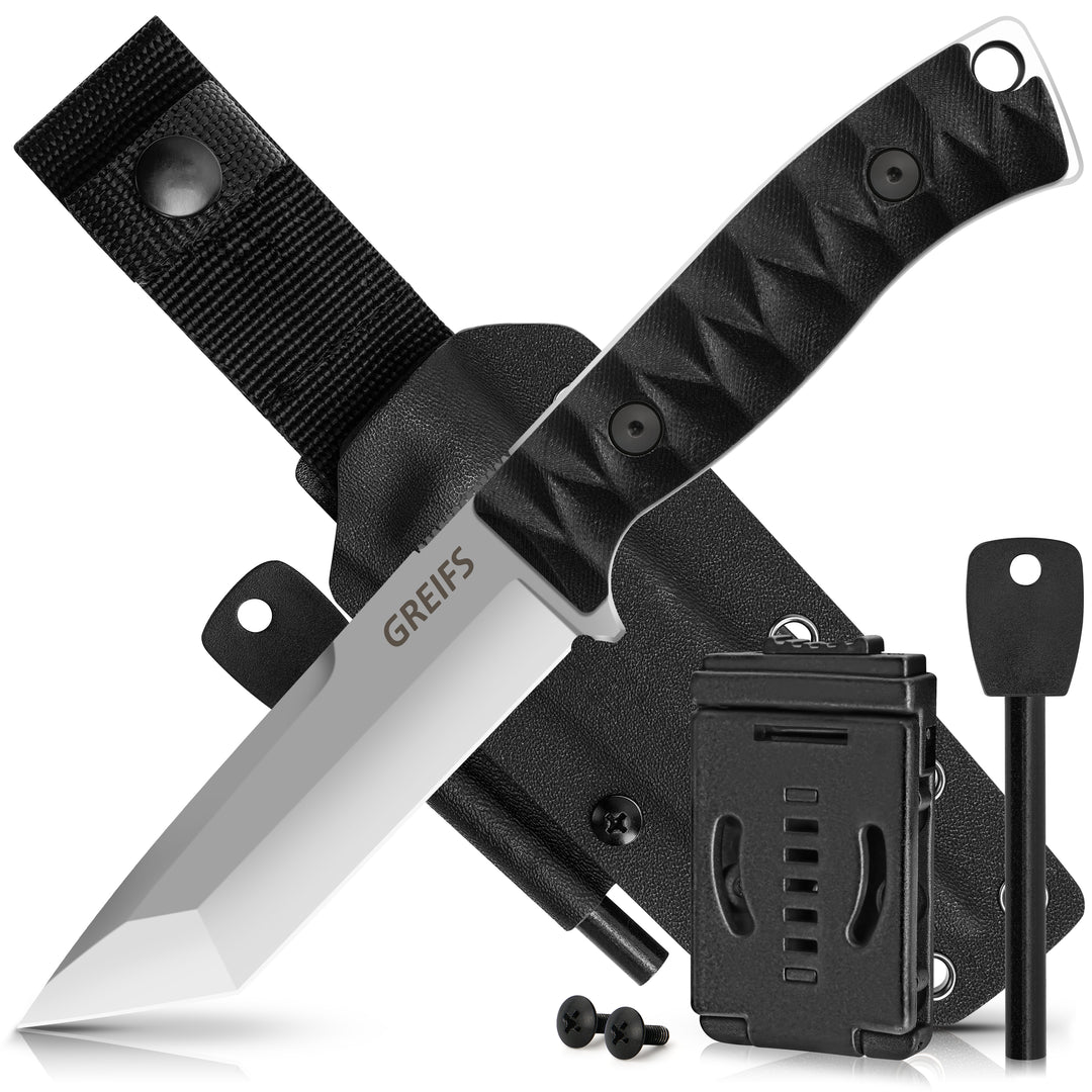 RANGER Outdoor-Messer aus D2 Stahl mit Kydex Holster