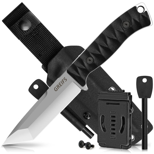 RANGER Outdoor-Messer aus D2 Stahl mit Kydex Holster