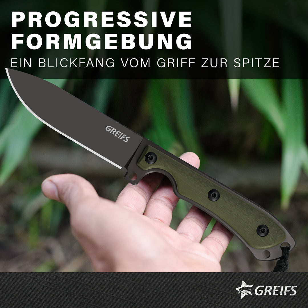 APEX Outdoor-Messer aus D2 Stahl mit Kydex Holster