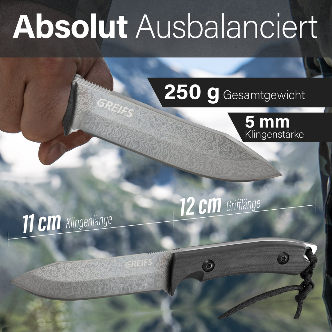 MILAN Outdoor-Messer (Damast)