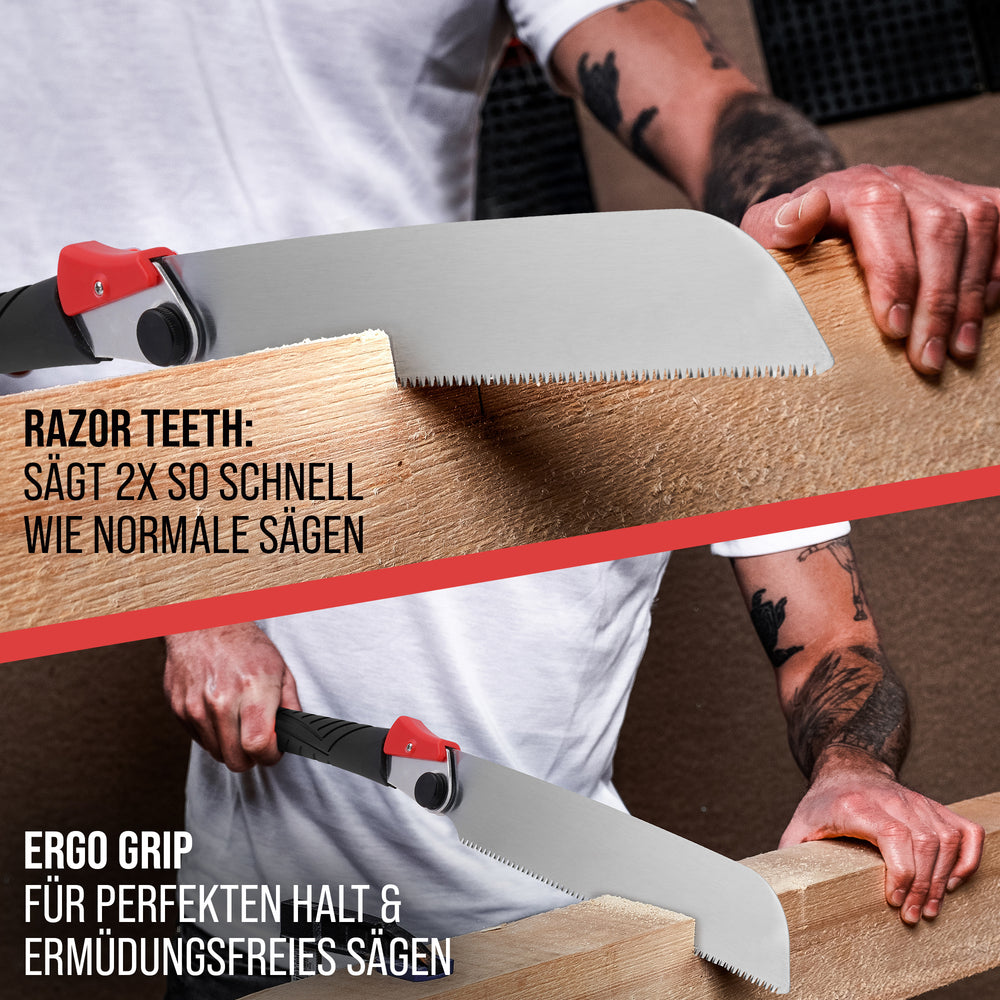 KAITO® Profi Japansäge Zugsäge japanische Säge Holz für Gewerbe & Heimwerk Handsäge Holzsäge Feinsäge