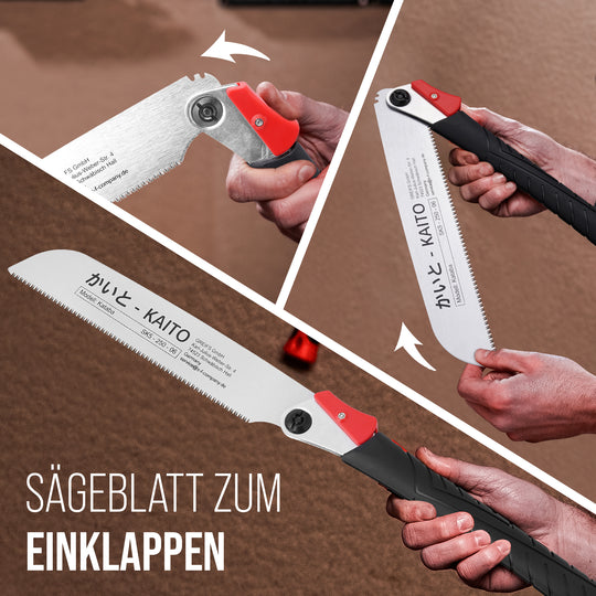 KAITO® Profi Japansäge Zugsäge japanische Säge Holz für Gewerbe & Heimwerk Handsäge Holzsäge Feinsäge