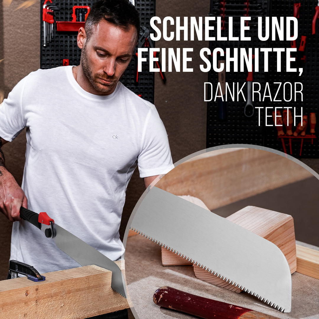 KAITO® Profi Japansäge Zugsäge japanische Säge Holz für Gewerbe & Heimwerk Handsäge Holzsäge Feinsäge
