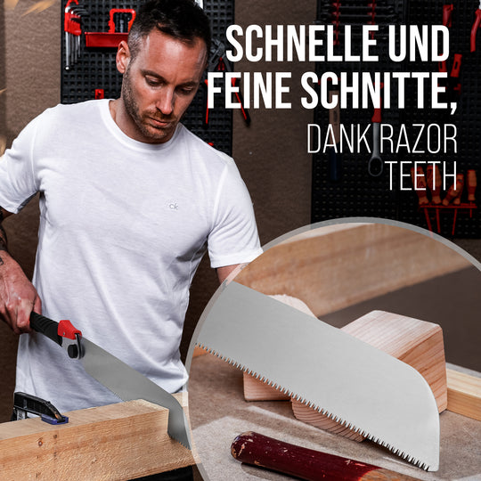 KAITO® Profi Japansäge Zugsäge japanische Säge Holz für Gewerbe & Heimwerk Handsäge Holzsäge Feinsäge