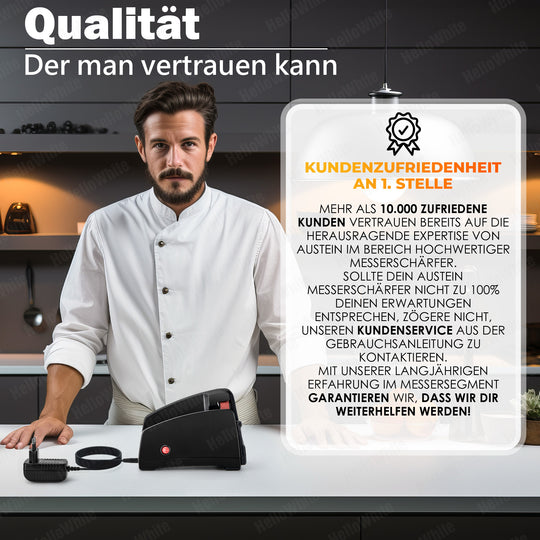 AUSTEIN® Band-Messerschärfer TG2002 Elektrischer Band Messerschleifer
