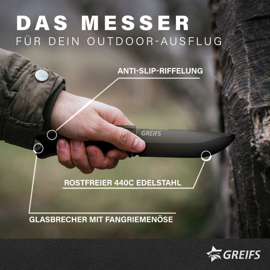 G7 Outdoor-Messer (Schwarz)