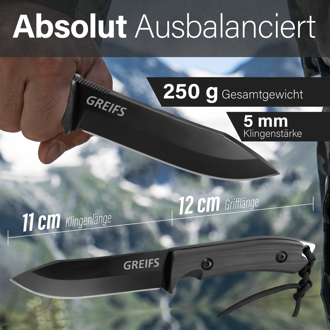 MILAN outdoor knife (black) 
