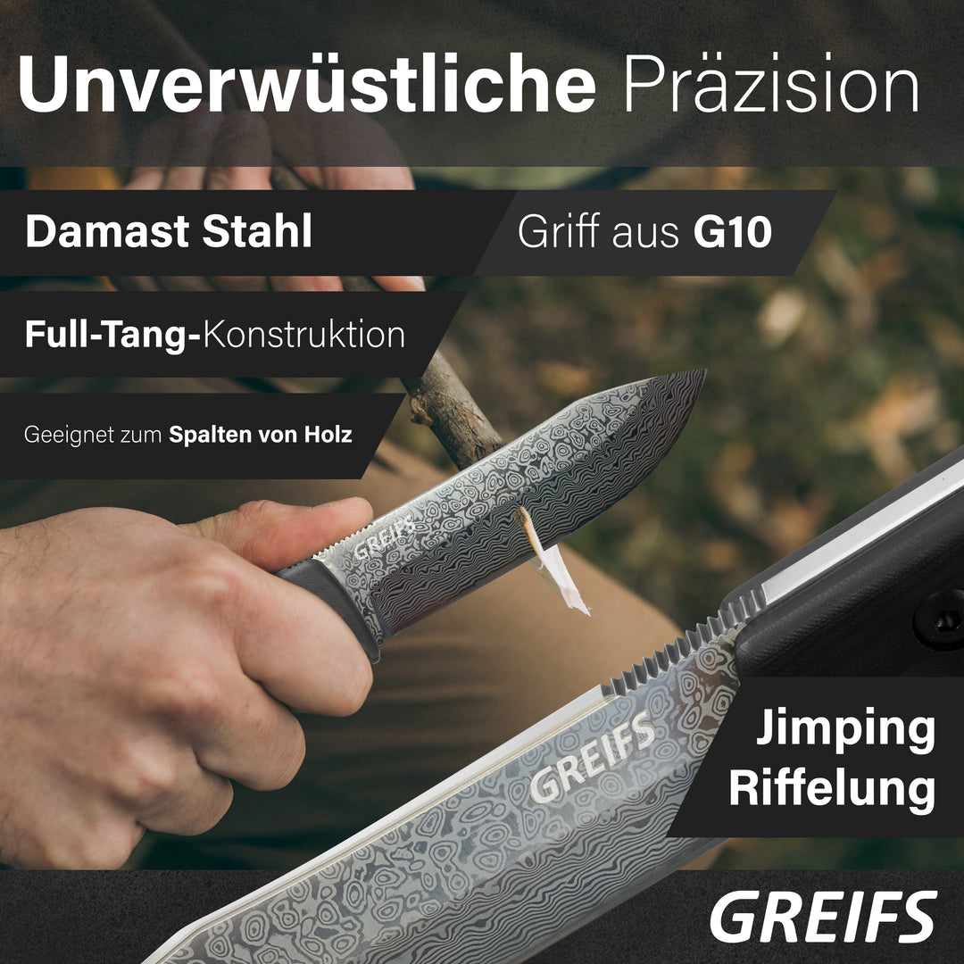 MILAN Outdoor-Messer (Damast)